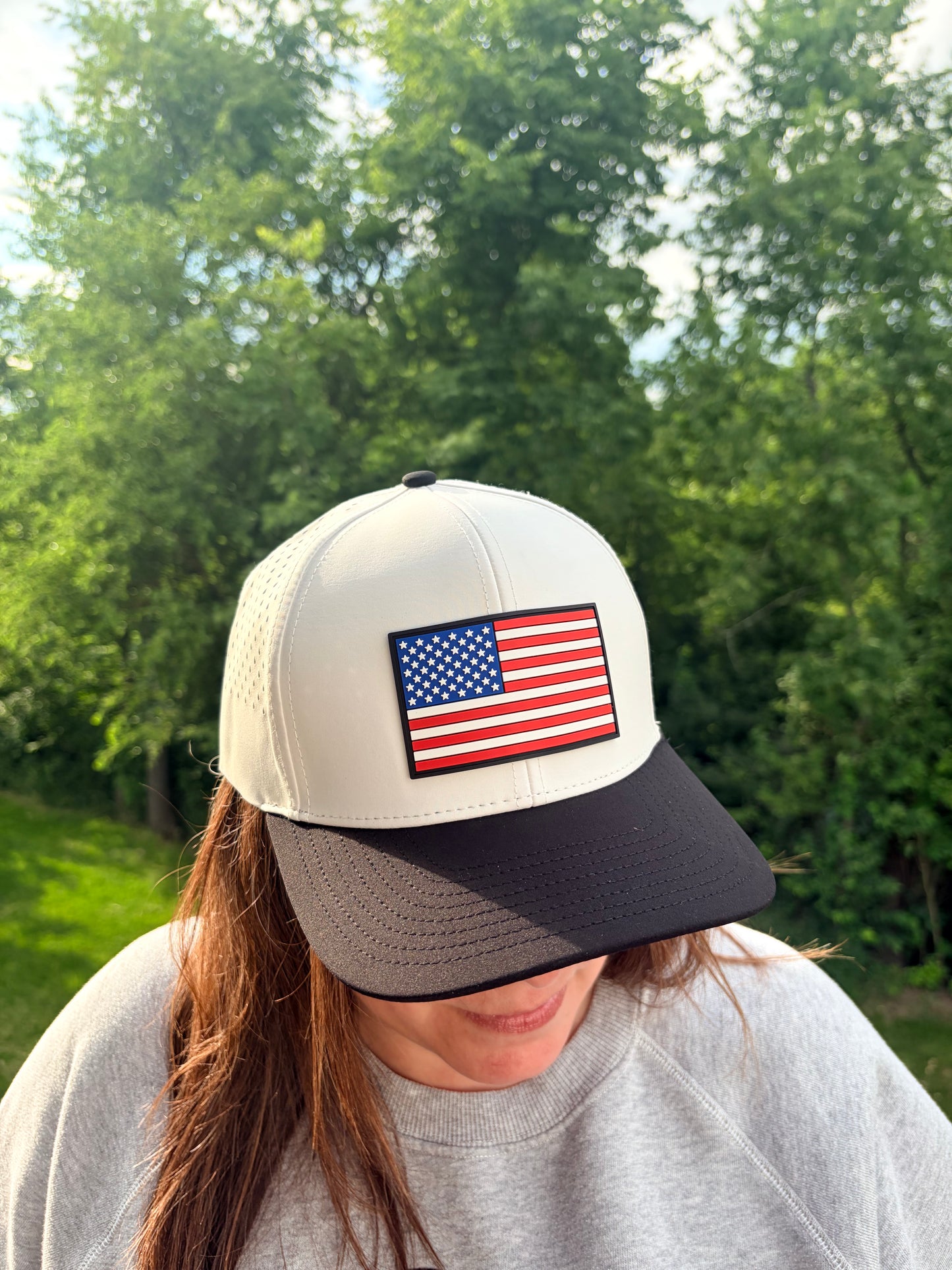 PVC American Flag Hat
