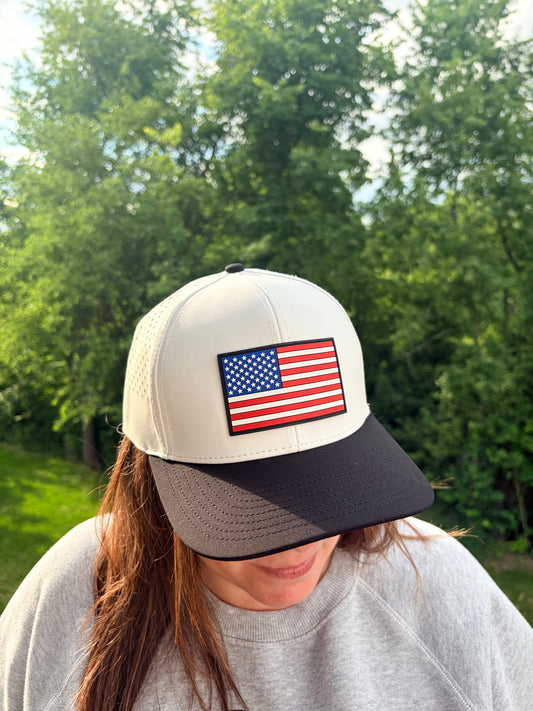 PVC American Flag Hat